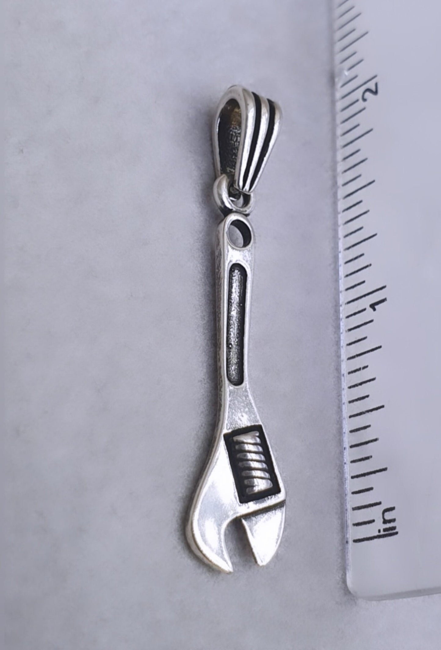WRENCH DESIGN PENDANT,SILVER PENDANT NECKLACE FOR MEN,GIFT FOR MEN AND WOMEN