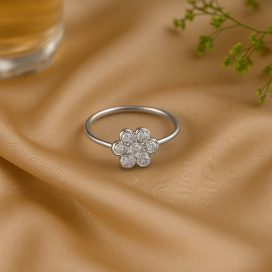 925 Silver Zircon Elegant Loop Ring Loops | Birthday Wedding Gifts for Women & Girls