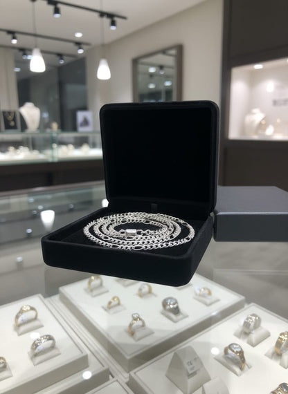 925 Sterling Silver Twisted Chain Necklace, Fashion Accessory, Classic Jewellary For Mens And Boys