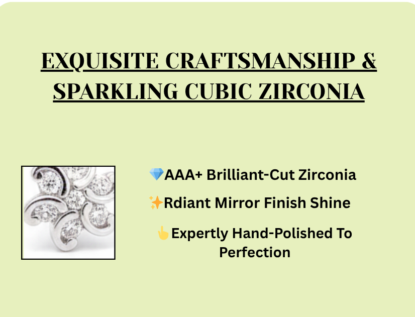 925 Sterling Silver Cubic Zirconia Floral Stud Earrings, Crystal Flower Design, Jewellery for Women & Girls