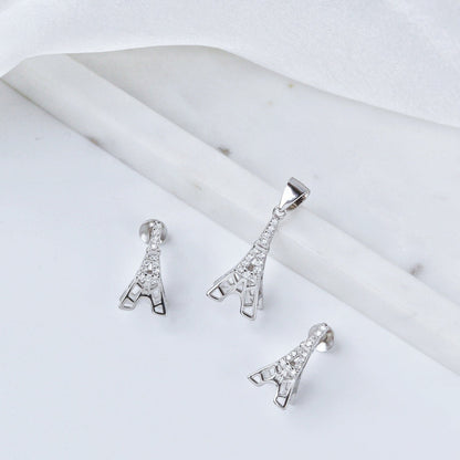 [𝐎𝐫𝐢𝐠𝐢𝐧𝐚𝐥 𝟗𝟐𝟓 𝐒𝐭𝐞𝐫𝐥𝐢𝐧𝐠 𝐬𝐢𝐥𝐯𝐞𝐫] Pendant and Earring  Gifts for Women and Girls / With Certificate of Authenticity and