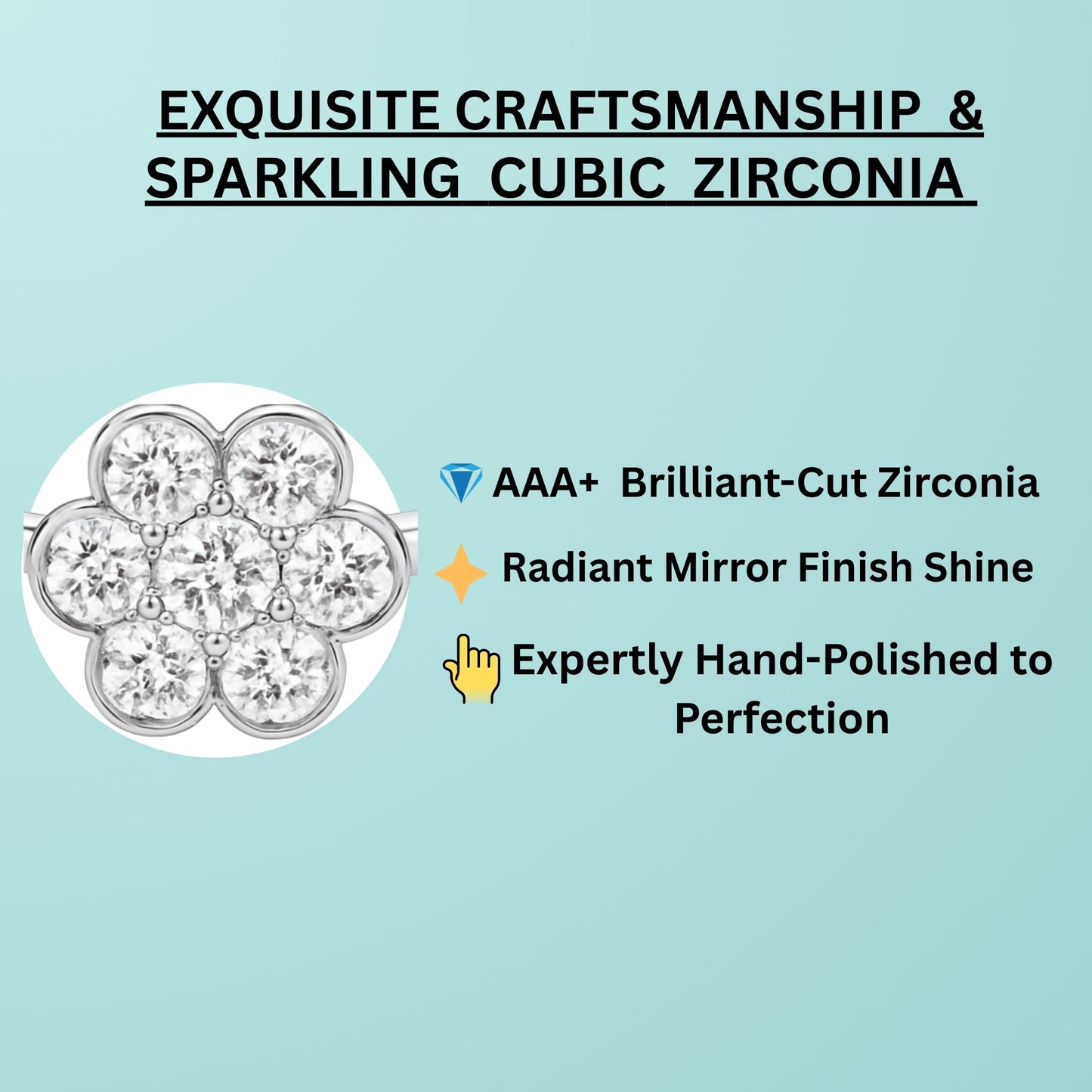 925 Silver Zircon Elegant Loop Ring Loops | Birthday Wedding Gifts for Women & Girls