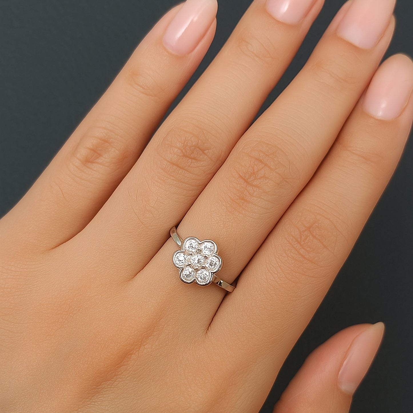 925 Silver Zircon Elegant Loop Ring Loops | Birthday Wedding Gifts for Women & Girls