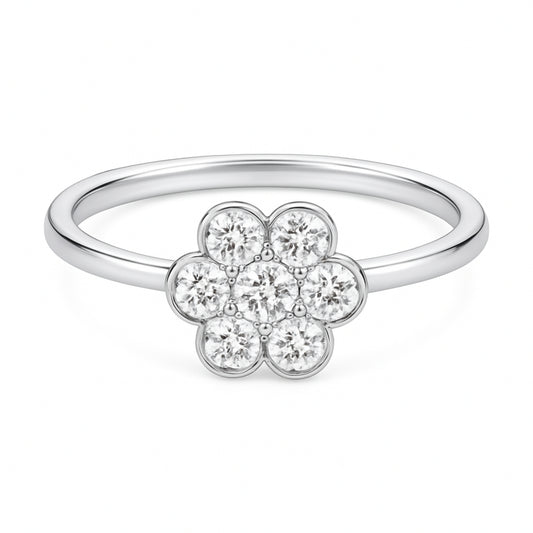 925 Silver Zircon Elegant Loop Ring Loops | Birthday Wedding Gifts for Women & Girls