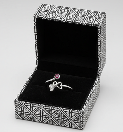 925 Sterling Silver Ring with Diamond Accents For Women And Girls, Pure Silver Ring