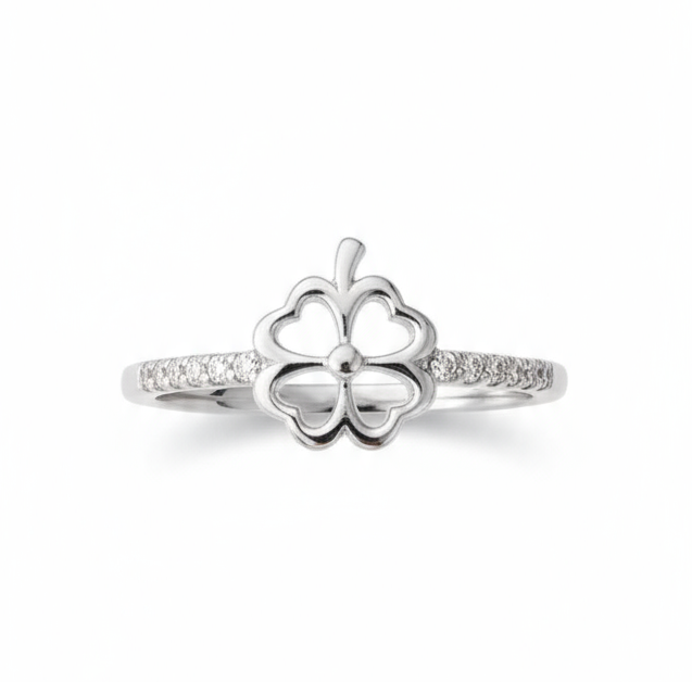925 Sterling Silver Butterfly Ring with Diamond Accents, For Women And Girls, Pure Silver Ring