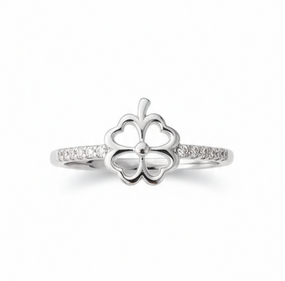 925 Sterling Silver Butterfly Ring with Diamond Accents, For Women And Girls, Pure Silver Ring
