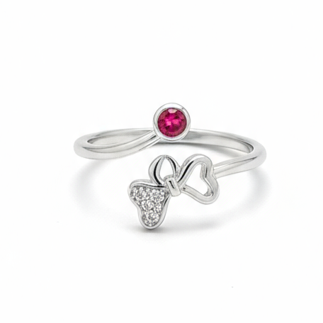 925 Sterling Silver Ring with Diamond Accents For Women And Girls, Pure Silver Ring