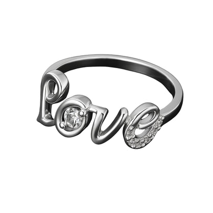 [𝐁𝐞𝐬𝐭 𝐐𝐮𝐚𝐥𝐢𝐭𝐲 𝐒𝐢𝐥𝐯𝐞𝐫] 925 Sterling Silver Stud Rings Rhodium Plated with Cubic Zirconia