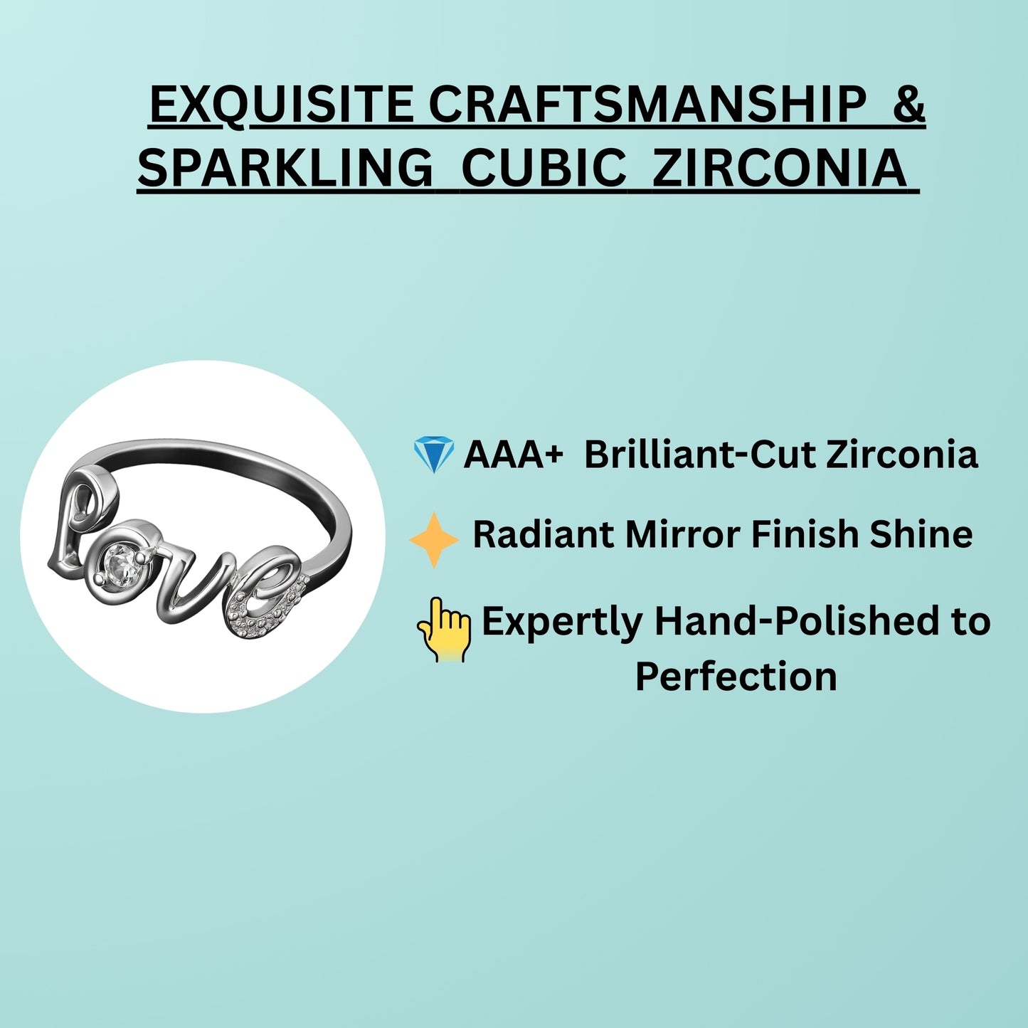 [𝐁𝐞𝐬𝐭 𝐐𝐮𝐚𝐥𝐢𝐭𝐲 𝐒𝐢𝐥𝐯𝐞𝐫] 925 Sterling Silver Stud Rings Rhodium Plated with Cubic Zirconia